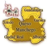 Mapa Castilla La Mancha de Don Quijote y Sancho